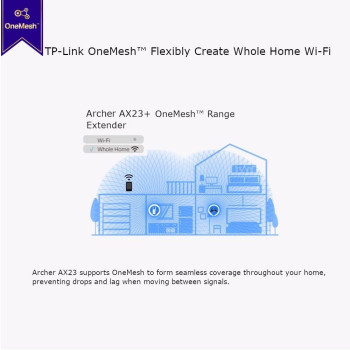 TP-Link Next-Gen Wi-Fi 6 AX1800 Mbps Gigabit Dual Band Wireless Router, OneMesh Supported, Dual-Core CPU, Ideal for Gaming Xbox/PS4/Steam, Plug and Play (Archer AX23)