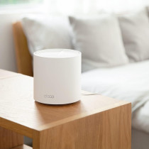 TP-Link Deco X50 AX3000 Whole Home AI-Driven Mesh Wi-Fi 6 System, Dual-Band with Gigabit Ports, Coverage up to 6,500 ft2, Connect up to 150 devices, 1 GHz Dual-Core CPU, HomeShield Security, Pack of 3