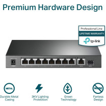 TP-Link 8 Port Gigabit Ethernet Network Switch 8 Port PoE+ TL-SG1210P