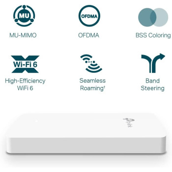 TP-Link EAP615-Wall, Omada Business WiFi 6 AX1800 in-Wall Wireless Gigabit Access Point, Support OFDMA, MU-MIMO Beamforming, PoE Powered, SDN Integrated, Cloud Access Omada app