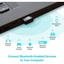 TP-Link USB Bluetooth Adapter for PC, 5.0 Bluetooth Dongle Receiver (UB500) Supports Windows 11/10/8.1/7 for Desktop, Laptop, Mouse, Keyboard, Printers, Headsets, Speakers, PS4/ Xbox Controllers