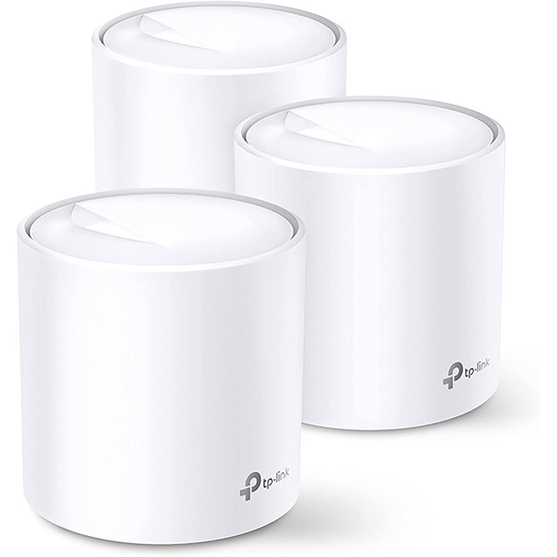 TP Link AX1800 Whole Home Mesh Wi Fi System Next Gen Wi Fi 6 Replaces Routers and WiFi Extenders Parental Control Works with Alexa Deco X203Pack, White, Deco X20(3-pack), medium