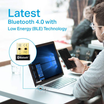 TP-Link USB Bluetooth Adapter for PC(UB400), 4.0 Bluetooth Dongle Receiver Support Windows 11/10/8.1/8/7/XP for Desktop, Laptop, Mouse, Keyboard, Printers, Headsets, Speakers, PS4/ Xbox Controllers