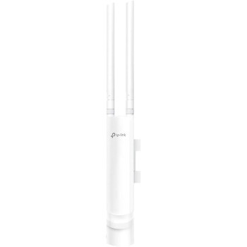 TP-Link EAP110-Outdoor V3, Omada N300 Wireless Outdoor Access Point, WiFi Coverage up to 200 meters| Passive PoE w/Free PoE Injector, SDN Integrated, Cloud Access Omada App, White