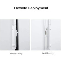 TP-Link EAP110-Outdoor V3, Omada N300 Wireless Outdoor Access Point, WiFi Coverage up to 200 meters| Passive PoE w/Free PoE Injector, SDN Integrated, Cloud Access Omada App, White