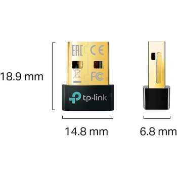TP-Link Nano USB Bluetooth 5.0 Adapter for Multiple Devices, Long Range Bluetooth Dongle/Receiver for Windows 10/8.1/8/7, Plug and Play (UB500)