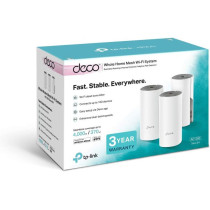 TP-Link Deco E4 Whole Home Mesh Wi-Fi System, Seamless and Speedy (AC1200), 2 100Mbps Ethernet Ports, Work with Amazon Echo/Alexa, Router and WiFi Booster Replacement, Parent Control, Pack of 3