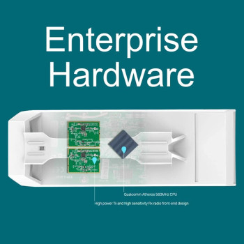 TP-Link CPE510 5GHz 300Mbps Long Range Outdoor CPE for PtP and PtMP Transmission, Point to Point Wireless Bridge, 13dBi, 15km+, Passive PoE Powered with Free PoE Injector, Pharos Control