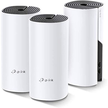TP-Link Deco M4 Gigabit Advanced Whole Home Mesh Wi-Fi System, White, AC1200, Set of 3