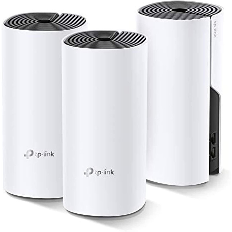 TP-Link Deco M4 Gigabit Advanced Whole Home Mesh Wi-Fi System, White, AC1200, Set of 3