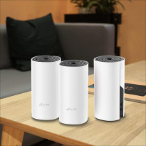 TP-Link Deco M4 Gigabit Advanced Whole Home Mesh Wi-Fi System, White, AC1200, Set of 3