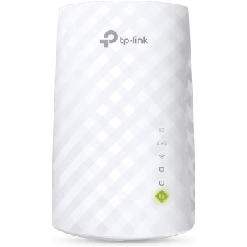 TP Link RE200 AC750 Universal Dual Band Range Extender, Broadband/Wi Fi Extender, Wi Fi Booster/Hotspot with Ethernet Port, Plug and Play, Smart Signal Indicator, UK Plug, white, 11AC
