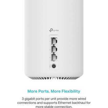 TP-Link Deco AXE5400 Tri Band WiFi 6E Mesh System, Black and White, Deco XE75(3-pack)_US