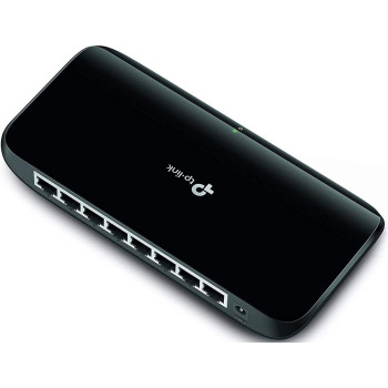 TP-Link 8 Port Gigabit Ethernet Network Switch, Plug and Play, Desktop or Wall-Mount, Plastic Case Ethernet Splitter, Fanless, Traffic Optimization, Unmanaged (TL-SG1008D)