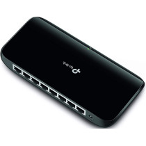 TP-Link 8 Port Gigabit Ethernet Network Switch, Plug and Play, Desktop or Wall-Mount, Plastic Case Ethernet Splitter, Fanless, Traffic Optimization, Unmanaged (TL-SG1008D)