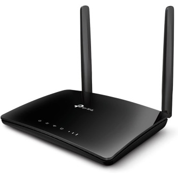 TP-Link TL-MR6400 300 Mbps 4G Mobile Wi-Fi Router, SIM Slot Unlocked, No Configuration Required, Removable External Wi-Fi Antennas, UK Plug, Black