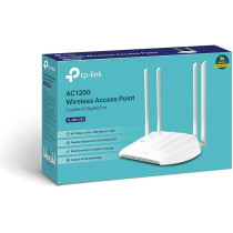 TP-Link TL-WA1201 AC1200 Wireless Gigabit Access Point, Desktop WiFi Bridge, MU-MIMO Beamforming, Supports AP/Multi-SSID/Client/RE Mode, 4 External Antennas, Passive PoE W/Free PoE Injector
