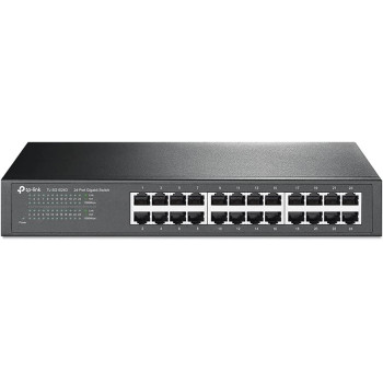 TP Link TL SG1024D 24 Port Gigabit Desktop/Rackmount Switch, Plug and Play, Auto MDI/MDIX, Auto Negotiation, Energy Efficient Technology, grey, TL-SG1024D(UK), TL-SG1024D