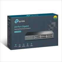 TP Link TL SG1024D 24 Port Gigabit Desktop/Rackmount Switch, Plug and Play, Auto MDI/MDIX, Auto Negotiation, Energy Efficient Technology, grey, TL-SG1024D(UK), TL-SG1024D