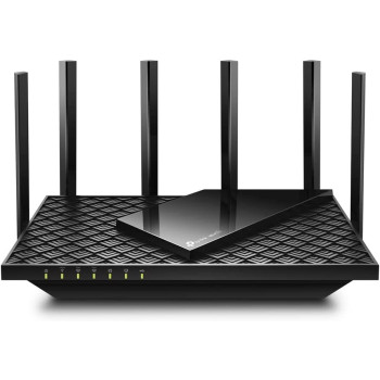 TP-Link AXE5400 Tri-Band Wi-Fi 6E Router, Wi-Fi Speed up to 5400 Mbps, 5x Gigabit Port, 1 USB 3.0 Port, 1.7 GHz Quad-Core CPU, with TP-Link OneMesH and HomeShield, Compatible with Alexa(Archer AXE75)