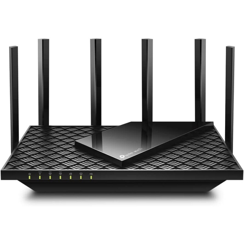 TP-Link AXE5400 Tri-Band Wi-Fi 6E Router, Wi-Fi Speed up to 5400 Mbps, 5x Gigabit Port, 1 USB 3.0 Port, 1.7 GHz Quad-Core CPU, with TP-Link OneMesH and HomeShield, Compatible with Alexa(Archer AXE75)