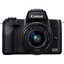 Canon 2680C012 EOS M50 EF-M 15-45mm F3.5-6.3 IS STM lens 24.1 MP 4K Mirrorless Digital Camera Black