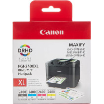 Canon 9257B004Aa Pgi-2400XL High Yield Bk/C/M/Y Ink Cartridge, Multipack