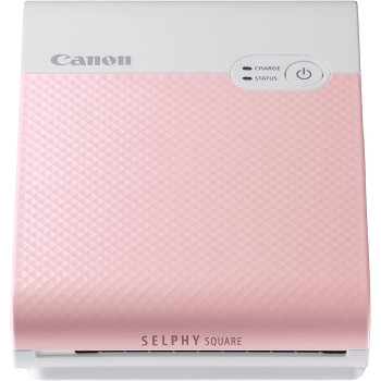 Canon Selphy Square Qx10 Portable Colour Photo Wireless Printer, Pink