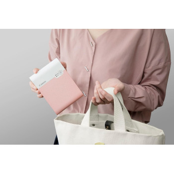 Canon Selphy Square Qx10 Portable Colour Photo Wireless Printer, Pink