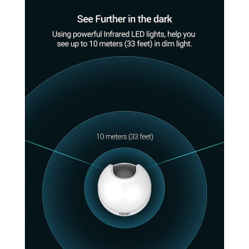 Ezviz C6N Security Camera, 2K WiFi Indoor Home Baby Pet Monitor With Smart Motion Tracking, Excellent Picture, 8X Digital Zoom, Night Vision, Two-Way Audio, H.265, Works Alexa