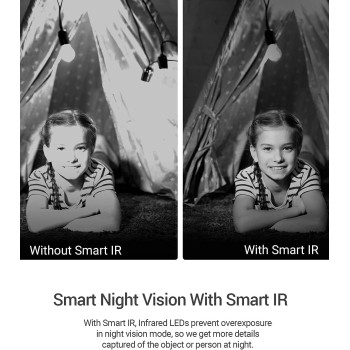 Ezviz C6N Security Camera, 2K WiFi Indoor Home Baby Pet Monitor With Smart Motion Tracking, Excellent Picture, 8X Digital Zoom, Night Vision, Two-Way Audio, H.265, Works Alexa