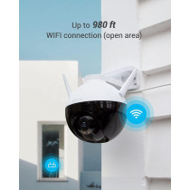 Ezviz C8C Security Camera, Outdoor PT Surveillance Camera 1080p WiFi Camera with 360 Visual Coverage, Color Night Vision, IP65 Waterproof, Motion Detection, Audio Pick Up, Support 256GB SD Card