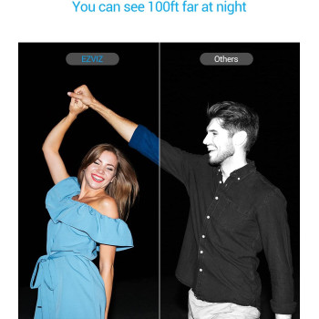 Ezviz C8C Security Camera, Outdoor PT Surveillance Camera 1080p WiFi Camera with 360 Visual Coverage, Color Night Vision, IP65 Waterproof, Motion Detection, Audio Pick Up, Support 256GB SD Card