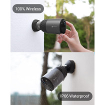 Ezviz BC1C Battery Security Camera Outdoor with 210-Day Battery Life, 1080P Colour Night Vision, Built-in 32 GB eMMC, Two-way Audio, Waterproof, PIR, No Base Station Required, Work with Solar Panel