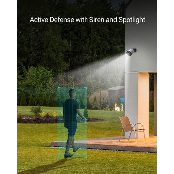 Ezviz BC1C Battery Security Camera Outdoor with 210-Day Battery Life, 1080P Colour Night Vision, Built-in 32 GB eMMC, Two-way Audio, Waterproof, PIR, No Base Station Required, Work with Solar Panel