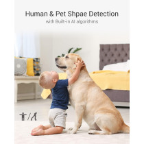Ezviz C6 Security WiFi Camera, 2K+ Indoor Home camera with AI Powered Human & Pet Sound Detection, Night Vision, Auto-Zoom Tracking, Two Way Audio Calling, 2.4G/5G WiFi, SD Card/Cloud Storage