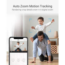 Ezviz C6 Security WiFi Camera, 2K+ Indoor Home camera with AI Powered Human & Pet Sound Detection, Night Vision, Auto-Zoom Tracking, Two Way Audio Calling, 2.4G/5G WiFi, SD Card/Cloud Storage