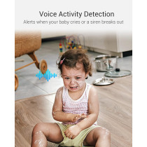 Ezviz C6 Security WiFi Camera, 2K+ Indoor Home camera with AI Powered Human & Pet Sound Detection, Night Vision, Auto-Zoom Tracking, Two Way Audio Calling, 2.4G/5G WiFi, SD Card/Cloud Storage