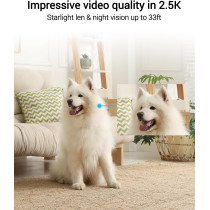 Ezviz C6 Security WiFi Camera, 2K+ Indoor Home camera with AI Powered Human & Pet Sound Detection, Night Vision, Auto-Zoom Tracking, Two Way Audio Calling, 2.4G/5G WiFi, SD Card/Cloud Storage