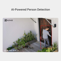 Ezviz C3W Pro Smart Security Camera, Outdoor WiFi Camera 4MP with Color Night Vision, Two-Way Talk, Customizable Voice Alerts, IP67 Dust and Water Protection, Easy Installation, Works with Alexa