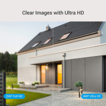 Ezviz C3W Pro Smart Security Camera, Outdoor WiFi Camera 4MP with Color Night Vision, Two-Way Talk, Customizable Voice Alerts, IP67 Dust and Water Protection, Easy Installation, Works with Alexa