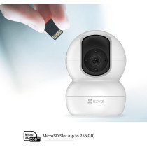 Ezviz TY2 Advanced Security CCTV Camera with 360 View Motion Detection - 2 Way Audio, 10m Night Vision Indoor Security Camera with Instant Alert - Compatible with Amazon Alexa, Google Assistant