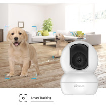 Ezviz TY2 Advanced Security CCTV Camera with 360 View Motion Detection - 2 Way Audio, 10m Night Vision Indoor Security Camera with Instant Alert - Compatible with Amazon Alexa, Google Assistant