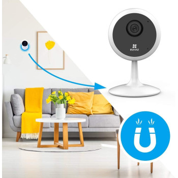 Ezviz Cs- C1C-B -1D2Wfr C1C Ip Camera Wifi Home Security Baby Monitor 130 Vision/1080P Full Hd/12M Night Vision /Two Way Talk/ Easy Installation Magnetic Base Support Up To 256G Memory Card