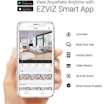 Ezviz Cs- C1C-B -1D2Wfr C1C Ip Camera Wifi Home Security Baby Monitor 130 Vision/1080P Full Hd/12M Night Vision /Two Way Talk/ Easy Installation Magnetic Base Support Up To 256G Memory Card