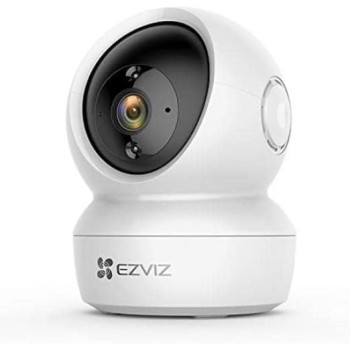Ezviz C6N Camera Pan/Tilt FHD Indoor Dome Security, Smart IR Night Vision, Motion Detection, Auto Baby/Elder/Pet Tracking, Cloud Storage/SD Slot, 2-Way Audio, Compatible with Alex. to Wi-F. 2.4G