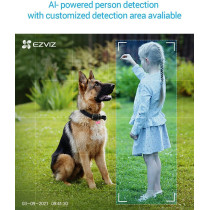 Ezviz C8C Security Camera, Outdoor PT Surveillance Camera 1080p WiFi with 360 Visual Coverage, Color Night Vision, IP65 Waterproof, Motion Detection, Audio Pick Up, Support 256GB SD Card