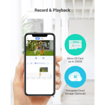 Ezviz LC1C-Floodlight Cam - WiFi Smart Home Security Camera White - Wired - Led lights - Two way talk - Full HD live video - Outdoor - Motion Detection - Night Vision