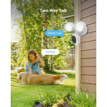 Ezviz LC1C-Floodlight Cam - WiFi Smart Home Security Camera White - Wired - Led lights - Two way talk - Full HD live video - Outdoor - Motion Detection - Night Vision