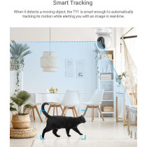 Ezviz 1080P Full HD CCTV Camera for Home, Baby Pet Monitor with Motion Detection, Smart Tracking, Smart Night Vision, 2-Way Audio, Compatible with Alexa(TY1)
